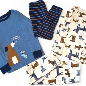 2 Pairs Dog Puppy Pet Theme PJs “Bedtime is Ruff” Mix & Match Pajama Set Kids 4T